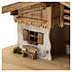 Wallgau wood stable, nordic style, for Nativity Scene with 12 cm characters, 30x70x30 cm s5