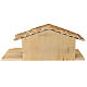 Stajenka Wallgau stylu nordycki, drewno, 30x70x30 cm, szopka 12 cm, s11