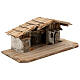Konigsee wood stable, nordic style, for Nativity Scene with 12 cm characters, 25x60x30 cm s5