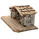 Konigsee wood stable, nordic style, for Nativity Scene with 12 cm characters, 25x60x30 cm s8