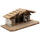 Stalla Konigsee stile nordico presepe 12 cm legno 25x60x30 s5