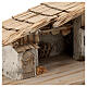 Stalla Konigsee stile nordico presepe 12 cm legno 25x60x30 s6