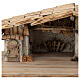 Estábulo Konigsee estilo nórdico madeira 25x60x30 cm para presépio com figuras de 12 cm s2