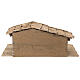 Estábulo Konigsee estilo nórdico madeira 25x60x30 cm para presépio com figuras de 12 cm s9