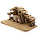 Ettal wood stable, nordic style, for Nativity Scene with 15 cm characters, 30x60x30 cm s3