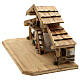 Ettal wood stable, nordic style, for Nativity Scene with 15 cm characters, 30x60x30 cm s8