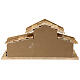 Stalla Ettal stile nordico presepe 15 cm legno 30x60x30 s9