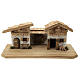Garmisch wood stable, nordic style, for Nativity Scene with 15 cm characters, 30x60x30 cm s1
