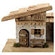 Garmisch wood stable, nordic style, for Nativity Scene with 15 cm characters, 30x60x30 cm s2