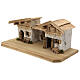 Garmisch wood stable, nordic style, for Nativity Scene with 15 cm characters, 30x60x30 cm s3