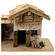 Garmisch wood stable, nordic style, for Nativity Scene with 15 cm characters, 30x60x30 cm s4