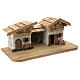 Garmisch wood stable, nordic style, for Nativity Scene with 15 cm characters, 30x60x30 cm s6