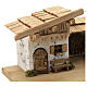 Garmisch wood stable, nordic style, for Nativity Scene with 15 cm characters, 30x60x30 cm s7