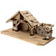 Sterzing wood stable, nordic style, for Nativity Scene with 12 cm characters, 30x70x30 cm s3