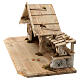 Stalla Sterzing presepe 12 cm stile nordico legno 30x70x30 cm s8