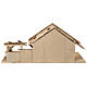 Stalla Sterzing presepe 12 cm stile nordico legno 30x70x30 cm s9