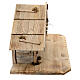 Estábulo Sterzing estilo nórdico 30x70x30 cm madeira e resina para presépio com figuras de 12 cm s7