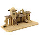 Jerusalem stable, wood and resin, for Nativity Scene with 12 cm characters, 30x70x30 cm s5