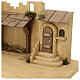 Estábulo Jerusalém estilo árabe 30x70x30 cm madeira para presépio com figuras de 12 cm s6