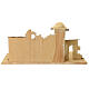 Estábulo Jerusalém estilo árabe 30x70x30 cm madeira para presépio com figuras de 12 cm s10