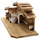 Absam wood stable, nordic style, for Nativity Scene with 15 cm characters, 30x70x30 cm s5
