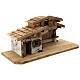 Absam wood stable, nordic style, for Nativity Scene with 15 cm characters, 30x70x30 cm s6