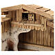 Estábulo Absam de estilo nórdico 30x70x30 cm madeira para presépio com figuras de 15 cm s4