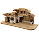 Nordic style stable Absam, 15 cm nativity wood 30x70x30 cm s3