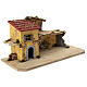 Nativity stable Oed 12 cm Nordic style wood 35x70x30 cm s5