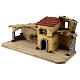 Stalla Schwand stile nordico presepe 15 cm legno 30x70x30 cm s3