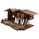 Chiemgau wood stable, nordic style, for Nativity Scene with 20 cm characters, 35x75x45 cm s3