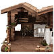 Chiemgau wood stable, nordic style, for Nativity Scene with 20 cm characters, 35x75x45 cm s4