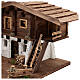 Chiemgau wood stable, nordic style, for Nativity Scene with 20 cm characters, 35x75x45 cm s6