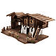 Étable Chiemgau crèche 20 cm style nordique bois 35x75x45 cm s3