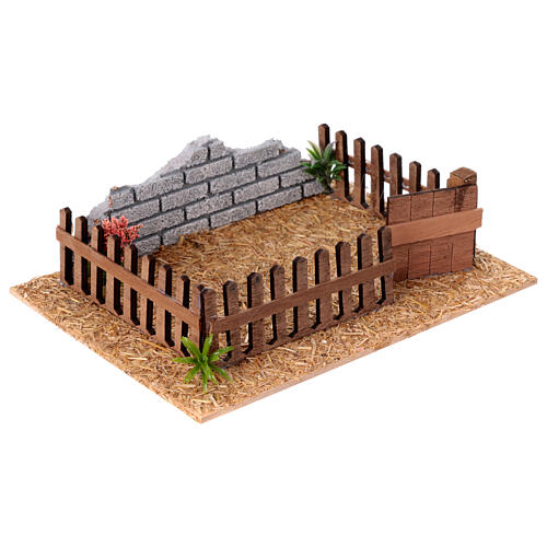 Gallinero vacío para belén 10 cm 5x20x15cm 3