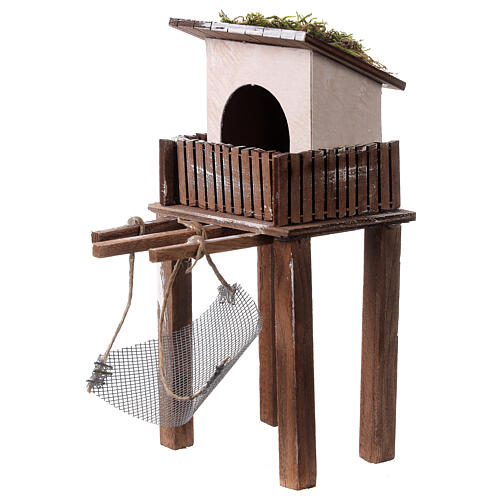 Chatka rybaka, do szopki 6-8 cm, 20x10x12cm 2