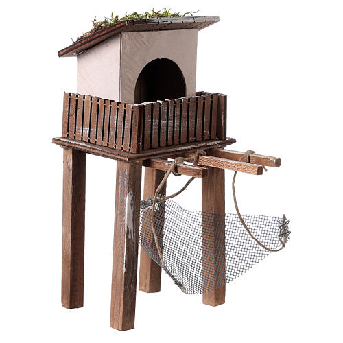 Chatka rybaka, do szopki 6-8 cm, 20x10x12cm 3