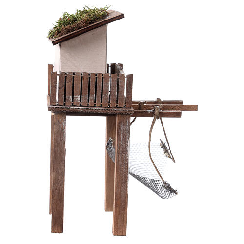 Chatka rybaka, do szopki 6-8 cm, 20x10x12cm 4