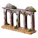 Small aqueduct 19th century style for Nativity Scene with 8 cm characters 15x25x5 cm s2