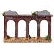 Small aqueduct 19th century style for Nativity Scene with 8 cm characters 15x25x5 cm s5