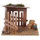 Empty stable for Nativity Scene with 10 cm characters 15x20x15 cm s1
