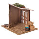 Empty stable for Nativity Scene with 10 cm characters 15x20x15 cm s2
