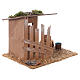 Empty stable for Nativity Scene with 10 cm characters 15x20x15 cm s4