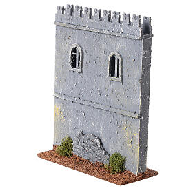 Ramparts 19th century style for Nativity Scene with 10 cm characters 20x15x5 cm