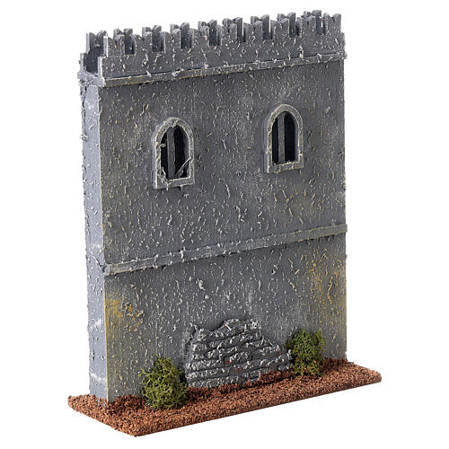 Ramparts 19th century style for Nativity Scene with 10 cm characters 20x15x5 cm 3