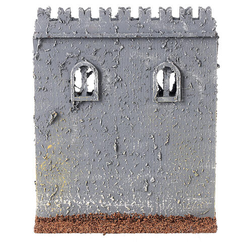 Ramparts 19th century style for Nativity Scene with 10 cm characters 20x15x5 cm 5