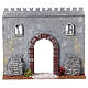 Muralla con puerta 20x20x5cm belén de 8 cm estilo 800 s1