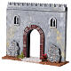 Muralla con puerta 20x20x5cm belén de 8 cm estilo 800 s2