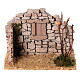 Mur rustique en pierre pour crèche 8 cm plâtre 10x15x10 cm s1