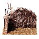 Rural stone wall figurine in plaster for nativity scene 8 cm 10x15x10cm s5
